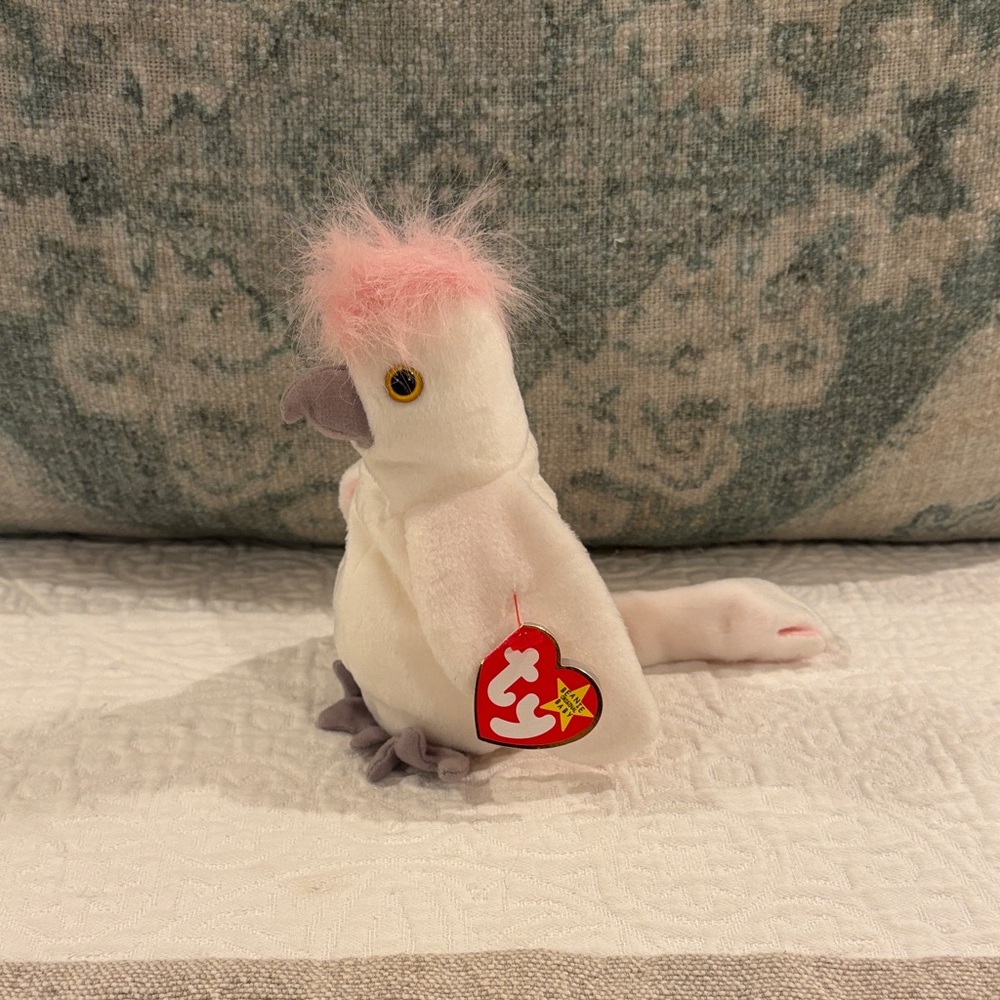 TY Beanie‎ Babies "KuKu" The Cockatoo Bird 1997/1998